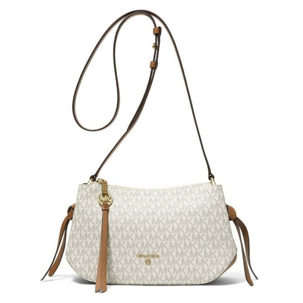 Michael Kors Grand Medium Vanilla Acorn Crossbody messenger BAG
